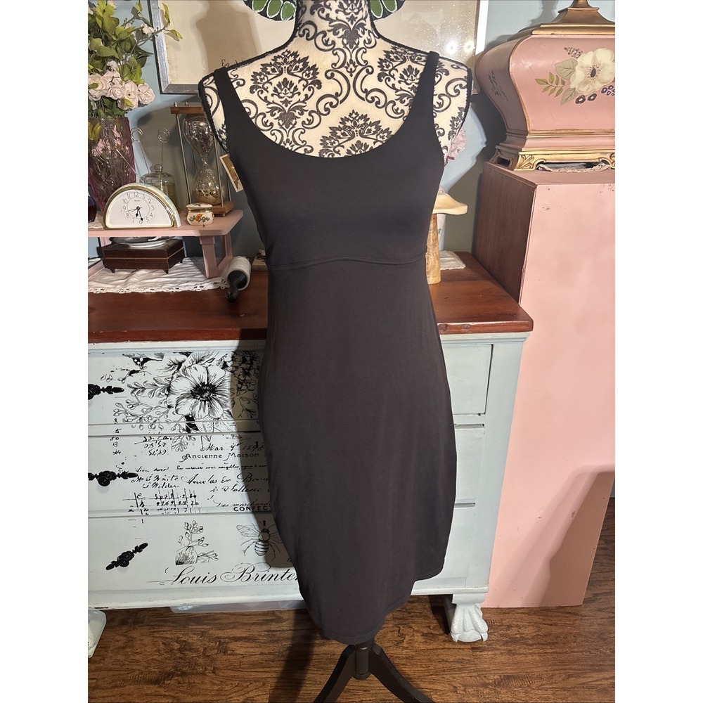 Flexees by Maidenform Black Shapewear Dress Womens Medium Tummy Control‎ Slip.